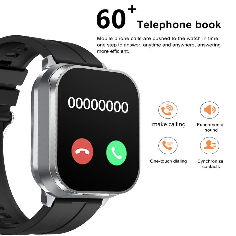 [Local]Smart Watch with Earbuds, Comes with a Silicone Protective Case, Wireless Calling, Music Play, 100+ Sport Modes Calories, Fitness Tracker, Smartwatch for Men Women, Compatible with Android and Iphone,The Best Gift for Family and Friends